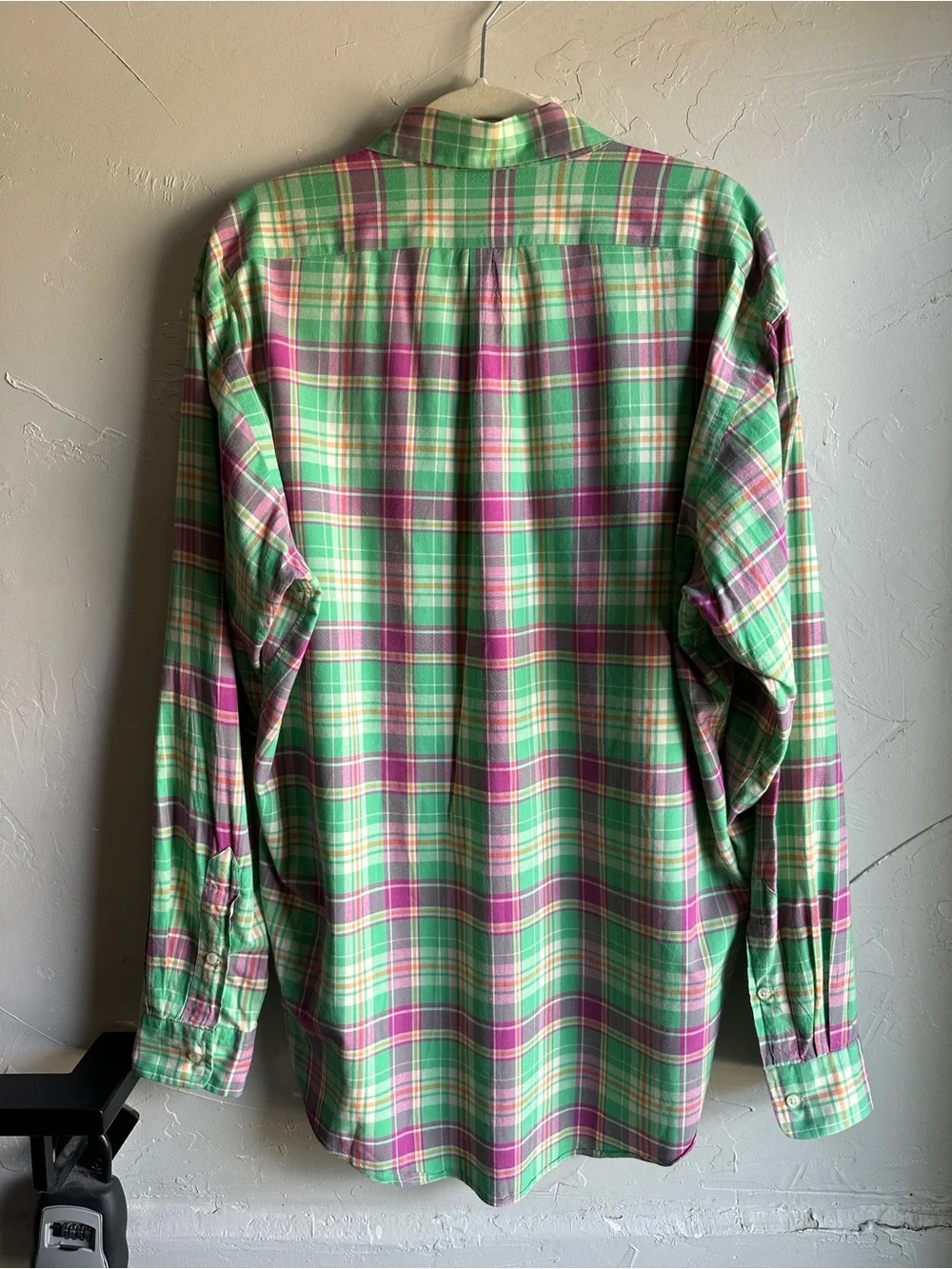 Polo Ralph Lauren Plaid Button Up Shirt Classic Fit Cotton Prep Ivy Mens Large